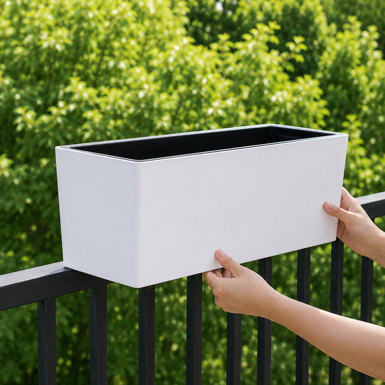 Rail-Mount Fence/Balcony Planter